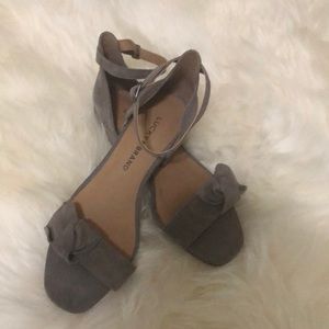 Lucky Brand Gray Suede Sandals size 6.5